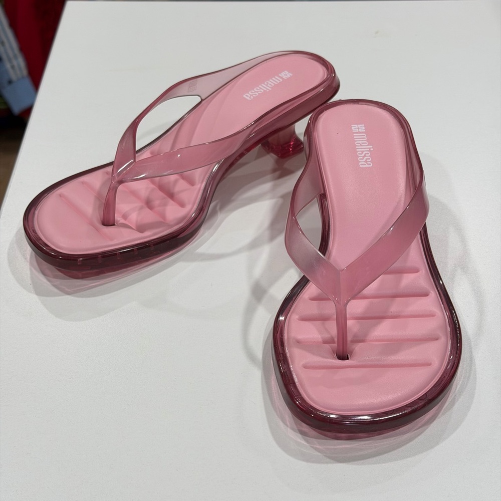 Melissa Pink Jelly Flip Flop Sandals